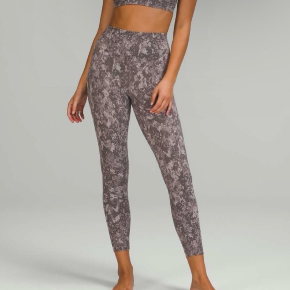 Lululemon size 20 Align High-Rise Pant 25" Hideaway Camo Lunar Rock Multi